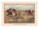 U.S. Army Pursuing Indians, 1876 Autocollant mural par Arthur Wagner