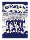 Bell Bottom Trousers Wandabziehbild