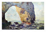 The Rocky Cliffs of retat (La Porte Man) Wall Decal by Claude Monet