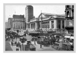 Fifth Avenue and the New York Public Library, 1911 Wall Decal by Moses King