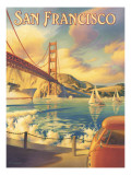 San Francisco Autocollant mural par Kerne Erickson