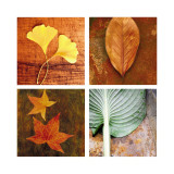 Leaves Arrangement Four Patch Muursticker