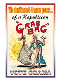 Vote Obama, End the Republican Grab Bag Wall Decal
