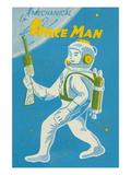 Mechanical Space Man Wall Decal