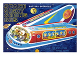 Space Sight Seeing Bus Wall Decal