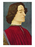 Portrait of Giuliano De Medici Wall Decal by Sandro Botticelli
