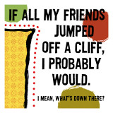 Jumped Off a Cliff Wall Decal