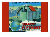 Space Elephant Wall Decal