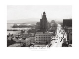 Ocean Avenue, Long Beach, 1940 Wall Decal
