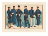 U.S. Navy Uniforms 1899 Kalkomania ścienna autor Werner