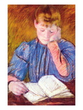 Thoughtful Reader By Cassatt Wall Decal by Mary Cassatt