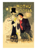 Mothu et Doria: Scenes Impressionnistes Autocollant mural par Thophile Alexandre Steinlen
