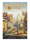La línea Lindbergh, San Francisco, California Vinilos decorativos por Kerne Erickson