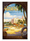 Hawaii, Land of Surf and Sunshine Mode (wallstickers) af Kerne Erickson Hawaii, Land of Surf and Sunshine Mode (wallstickers) af Kerne Erickson
