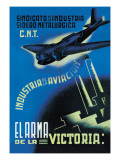 The Aviation Industry: The Arm of Victory Autocollant mural par Vicente Cadena