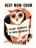Keep Mum-Chum Autocollant mural