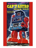 Cap't Astro Space Man Autocollant mural