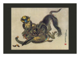 Monkey Fight Wall Decal