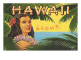 Hawaii Aloha Autocollant mural par Kerne Erickson