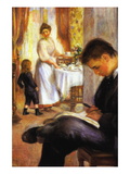 Breakfast At Berneval Wall Decal by Pierre-Auguste Renoir