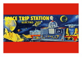 Space Trip Station Electro Toy Autocollant mural