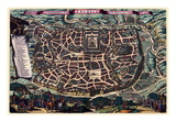 Solomon's Temple - Jerusalem Wandabziehbild von Braun Hogenberg
