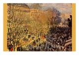 Boulevard of Capucines In Paris Autocollant mural par Claude Monet