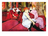 Salon In The Rue De Moulins Mode (wallstickers) af Henri de Toulouse-Lautrec Salon In The Rue De Moulins Mode (wallstickers) af Henri de Toulouse-Lautrec