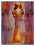 Abstract Embrace in Red Kalkomania ścienna Abstract Embrace in Red Kalkomania ścienna