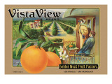 Crate Label "Orange" Autocollant mural par Kerne Erickson