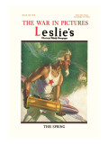 Leslie's: The War in Pictures Autocollant mural par Clyde Forsythe