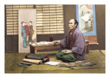 Portrait of a Japanese Artist wandtattoos von Baron Von Raimund Stillfried