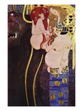 The Beethoven Frieze Wall Decal by Gustav Klimt