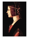 Lady Beatrice D'Este Autocollant mural par Leonardo da Vinci 