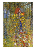 Farmers Garden with Crucifix Wall Decal by Gustav Klimt