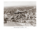 Clipper brésilien au dessus de Miami, 1934 Autocollant mural