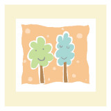 Cheerful Trees Wall Decal