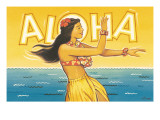 Aloha Autocollant mural par Kerne Erickson