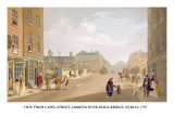 View from Capel-Street, Looking over Essex-Bridge, Dublin, 1797 Wall Decal by James Malton