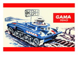 Gama 9940 Space Tank Autocollant mural