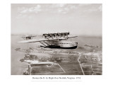 Dornier Do-X - In Flight Over Norfolk, Virginia, 1931 Vinilos decorativos