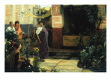 The Flower Market Wall Decal by Sir Lawrence Alma-Tadema