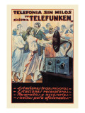 Telefonia Sin Hilos Sistema Telefunken Wall Decal