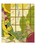 Ladies Having Tea Wall Decal