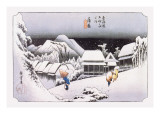 Night Snow at Kambara Mode (wallstickers) af Ando Hiroshige Night Snow at Kambara Mode (wallstickers) af Ando Hiroshige