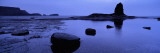 Silhouette of Rocks on the Beach, Black Nab, Whitby, England, United Kingdom Wall Decal by Panoramic Images 