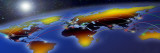 Flight Plan Marked on a Globe Wall Decal by Panoramic Images 
