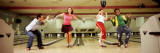 Youths in Bowling Alley, USA Wall Decal by Panoramic Images 