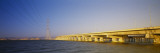 Electricity Pylon near a Bridge, Dumbarton Bridge, Palo Alto, California, USA Wall Decal by Panoramic Images 
