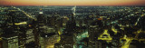 Buildings Lit Up at Night, Detroit, Michigan, USA Wall Decal by Panoramic Images 